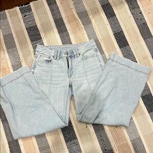 American Eagle Outfitters Light Blue Jeans size 00 wide leg
